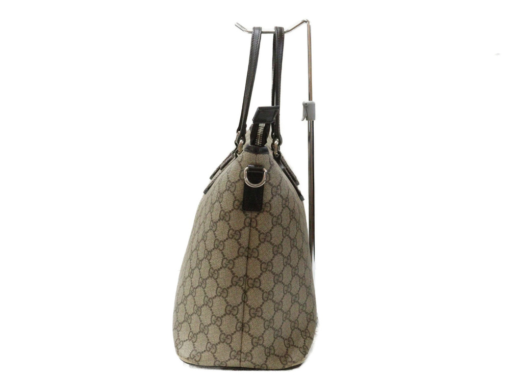 Gucci Bag Shoulder Beige Brown Tote Supreme GG